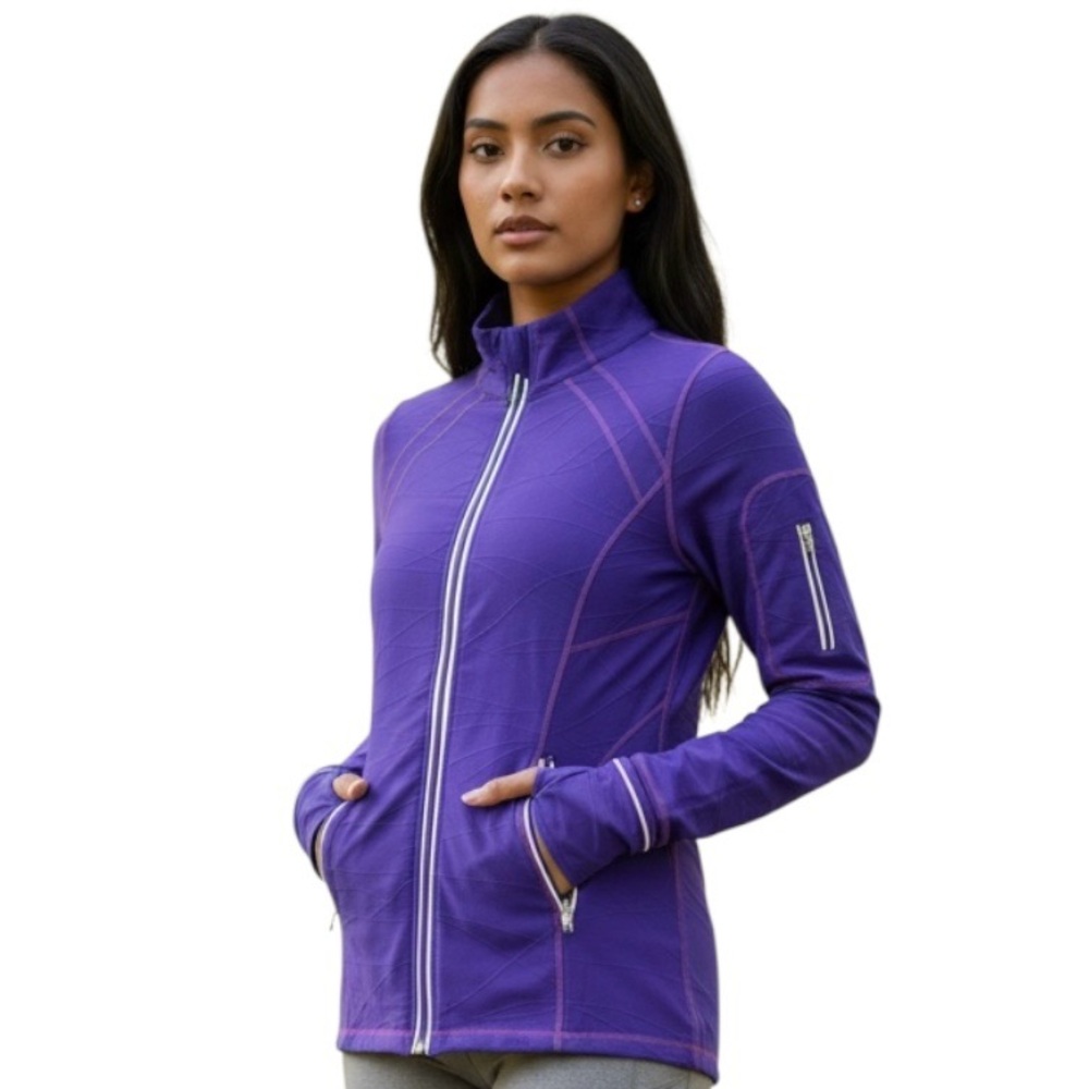 Kirkland Signature Running Jacket Women’s S Purple Pink Athleisure Yoga Cycling